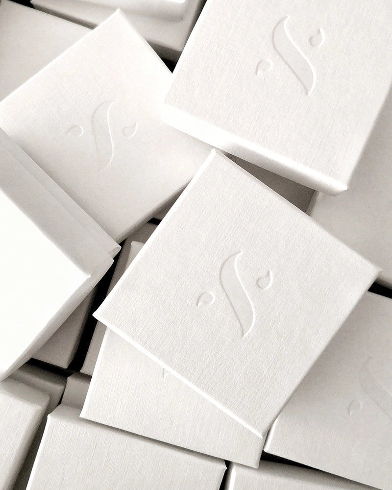 luxe verpakking gedenksieraden, persoonlijk ingepakt