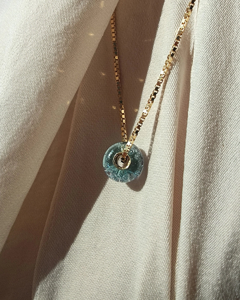 memorial pendant custom made voor de oogkleur van overledene