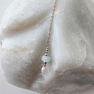 close-up van ketting handgemaakt Italiaans glas met as