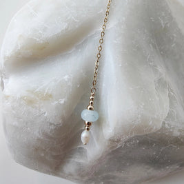 close-up van ketting handgemaakt Italiaans glas met as