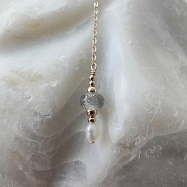 Memorial ketting met details van as en haar in glas