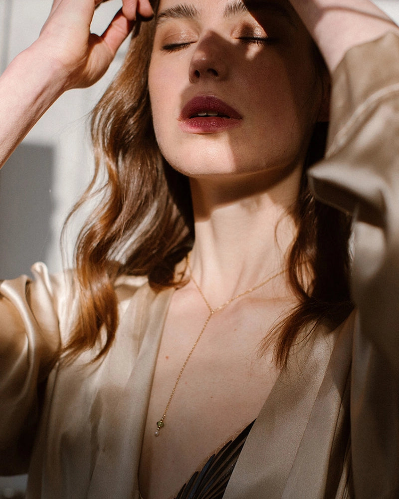 subtiele memorial ketting goud