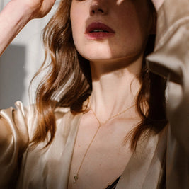 subtiele memorial ketting goud