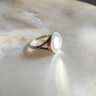 minimalistische asring voor vrouw