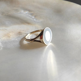 minimalistische asring voor vrouw