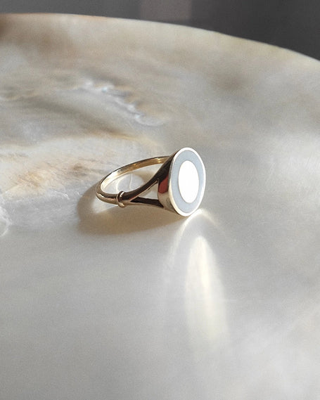 minimalistische asring voor vrouw