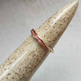 handgemaakte gepersonaliseerde kleur asring in roze