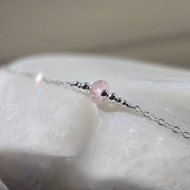 handgemaakte gedenkarmband met as in Italiaans glas zilver