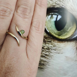 discrete herinneringsring 14k gold