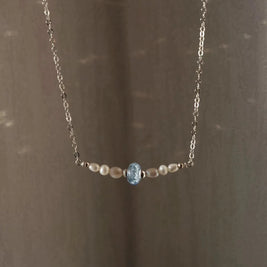 Herdenkingsketting van hoogwaardig Italiaans glas, handgemaakt en minimalistisch