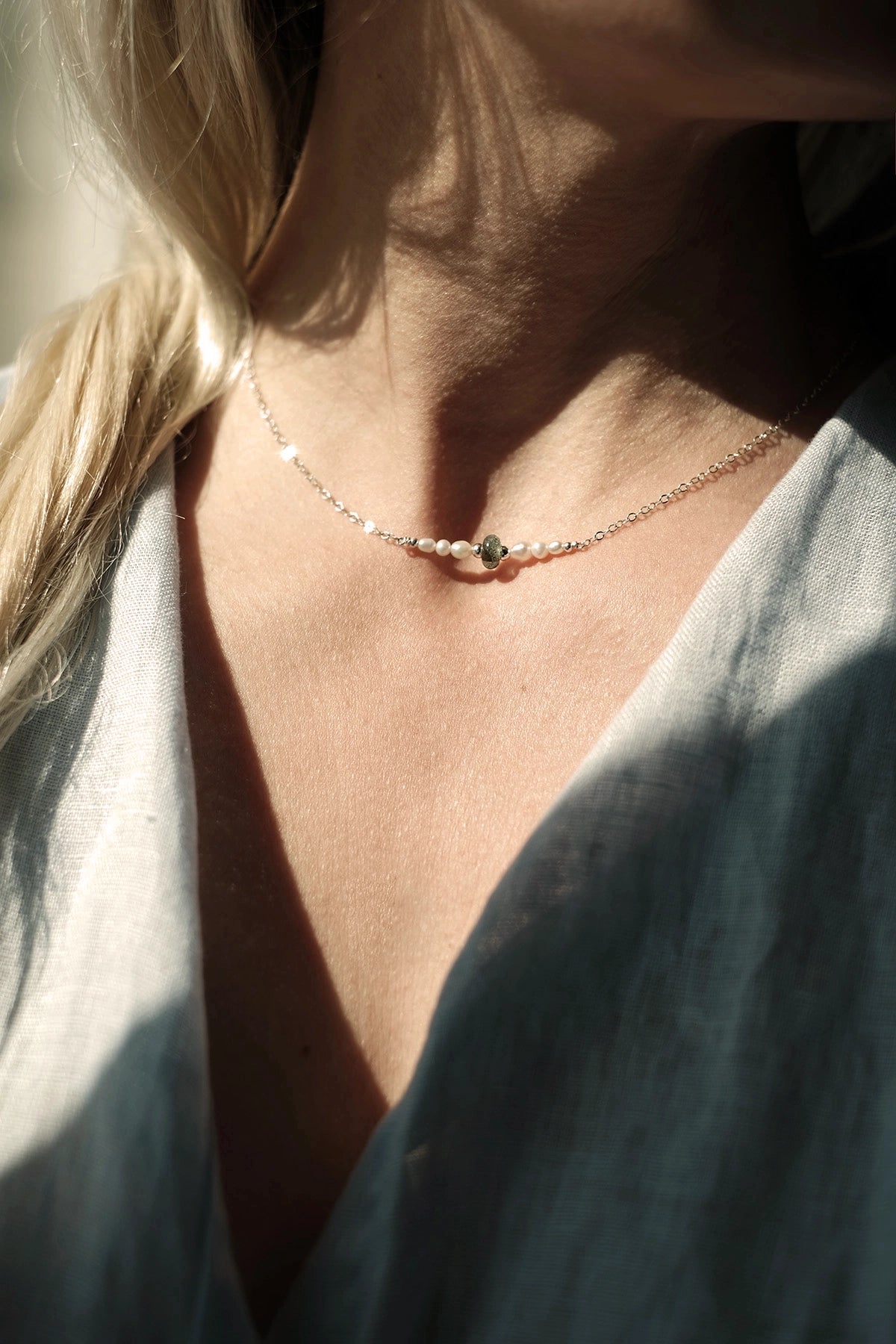 gepersonaliseerde rouwketting met as
