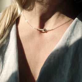 gepersonaliseerde rouwketting met as